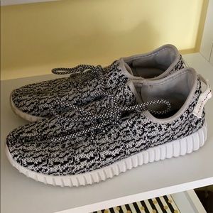 Black and white sneakers